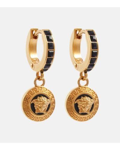 versace ohrstecker schwarz|versace ohrringe.